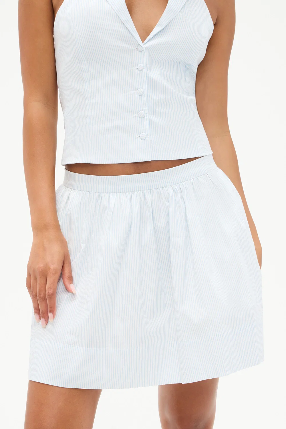 Tory Striped  Skirt - Saltwater Stripe