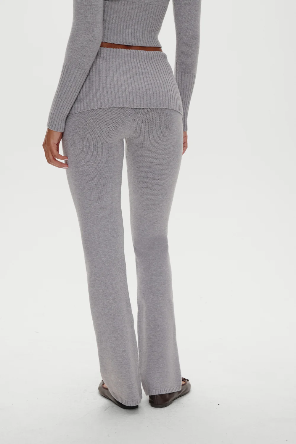 Aimee Knit Pants - Rain Cloud