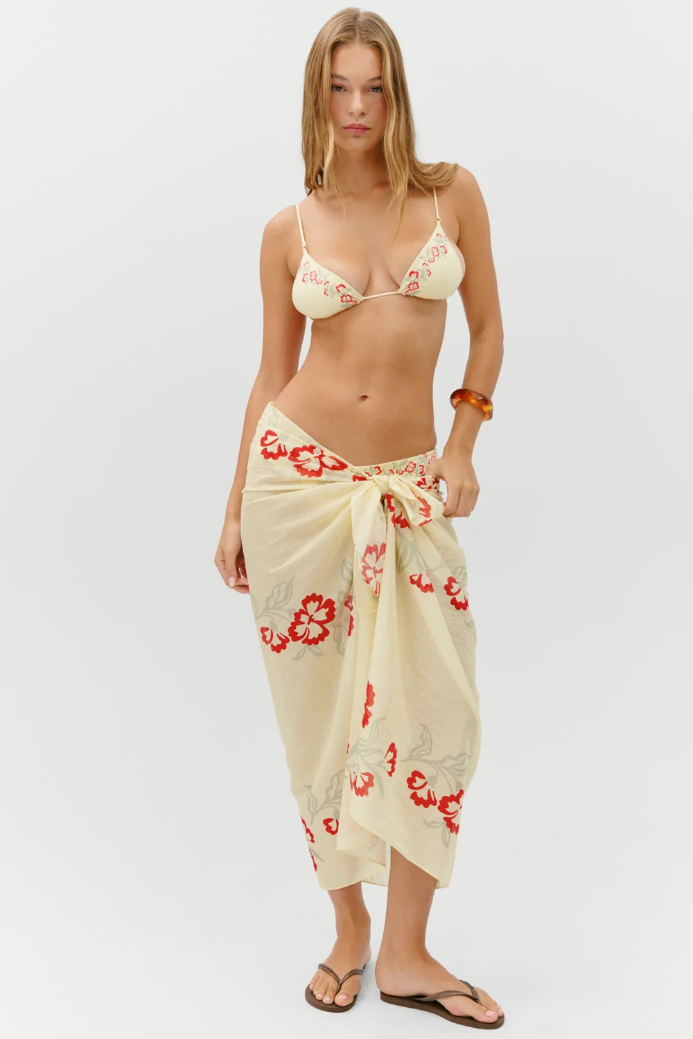 Alessia Cotton Sarong - Hibiscus Beach