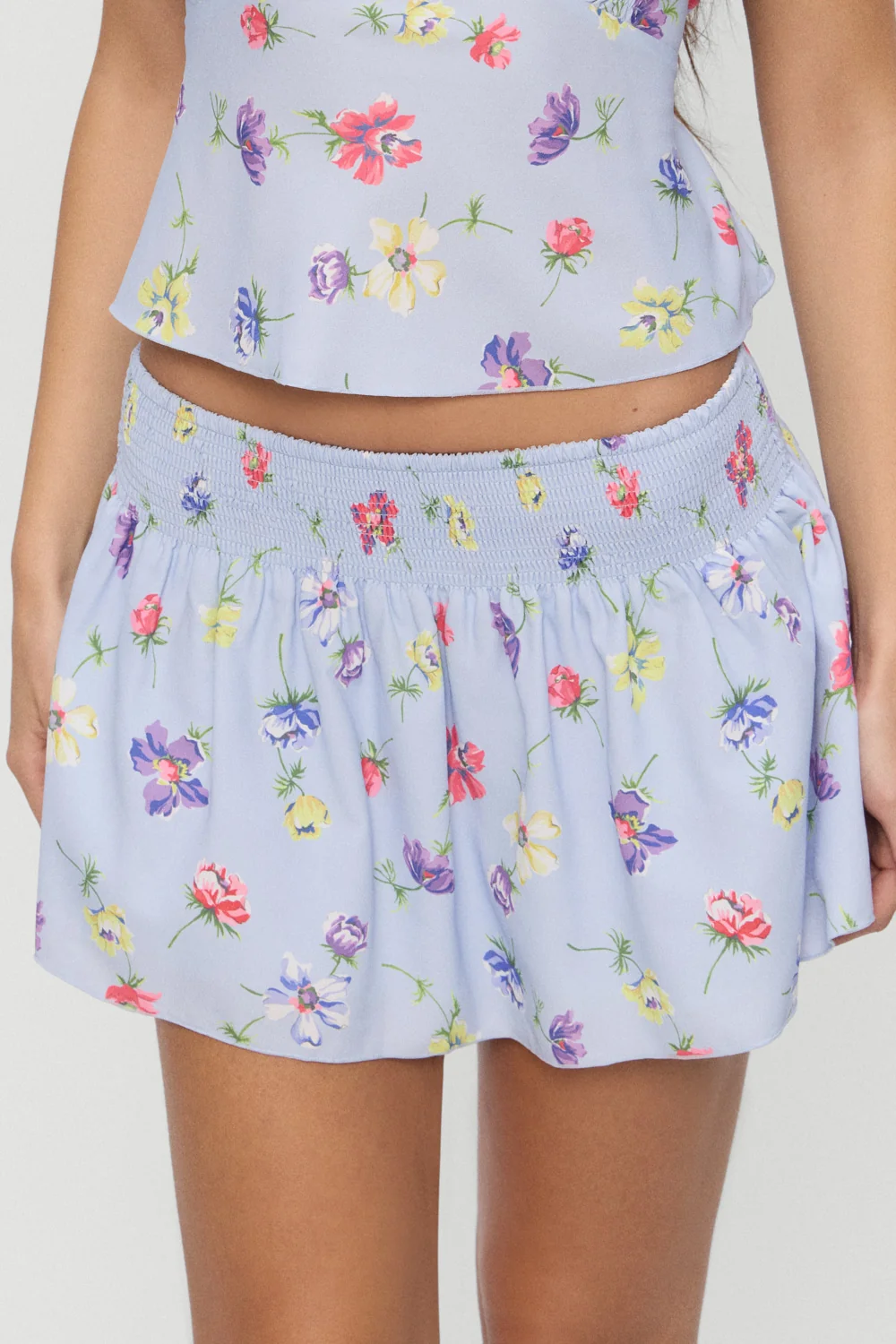 Clover Mini Skirt - Fresh Florals