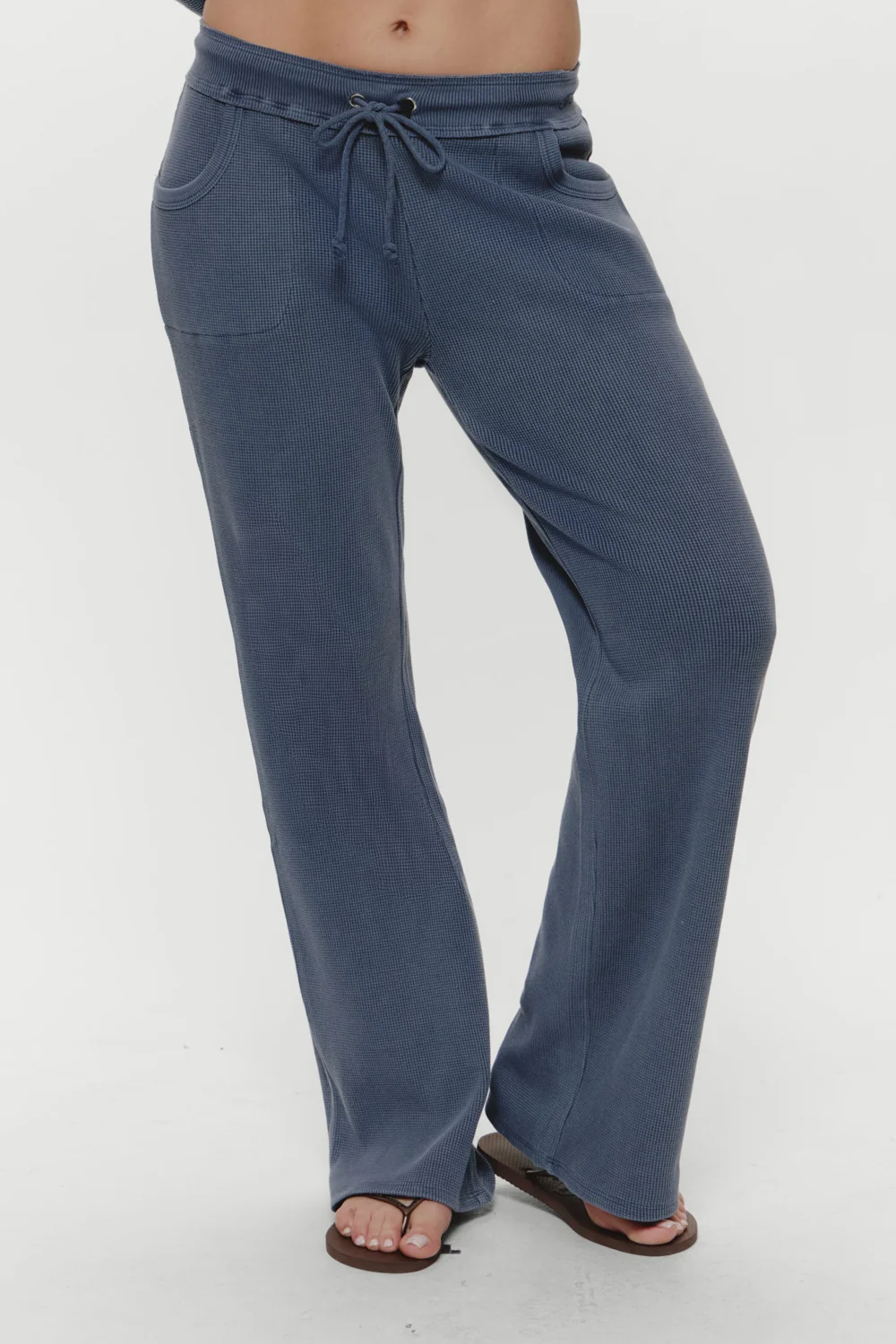 Emma Thermal Pant - Shadow Blue