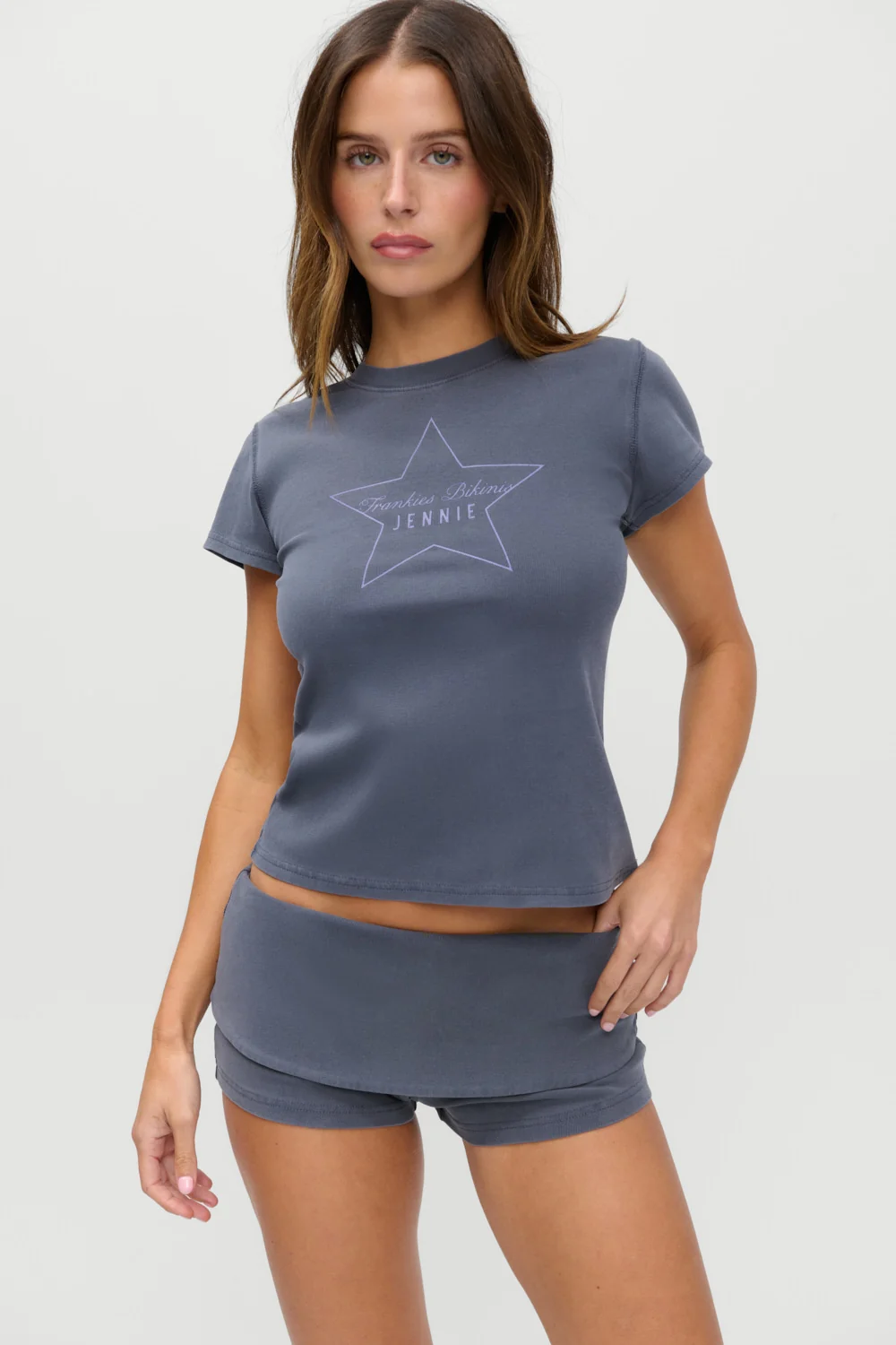 x JENNIE Eva Cotton Tee - Comet