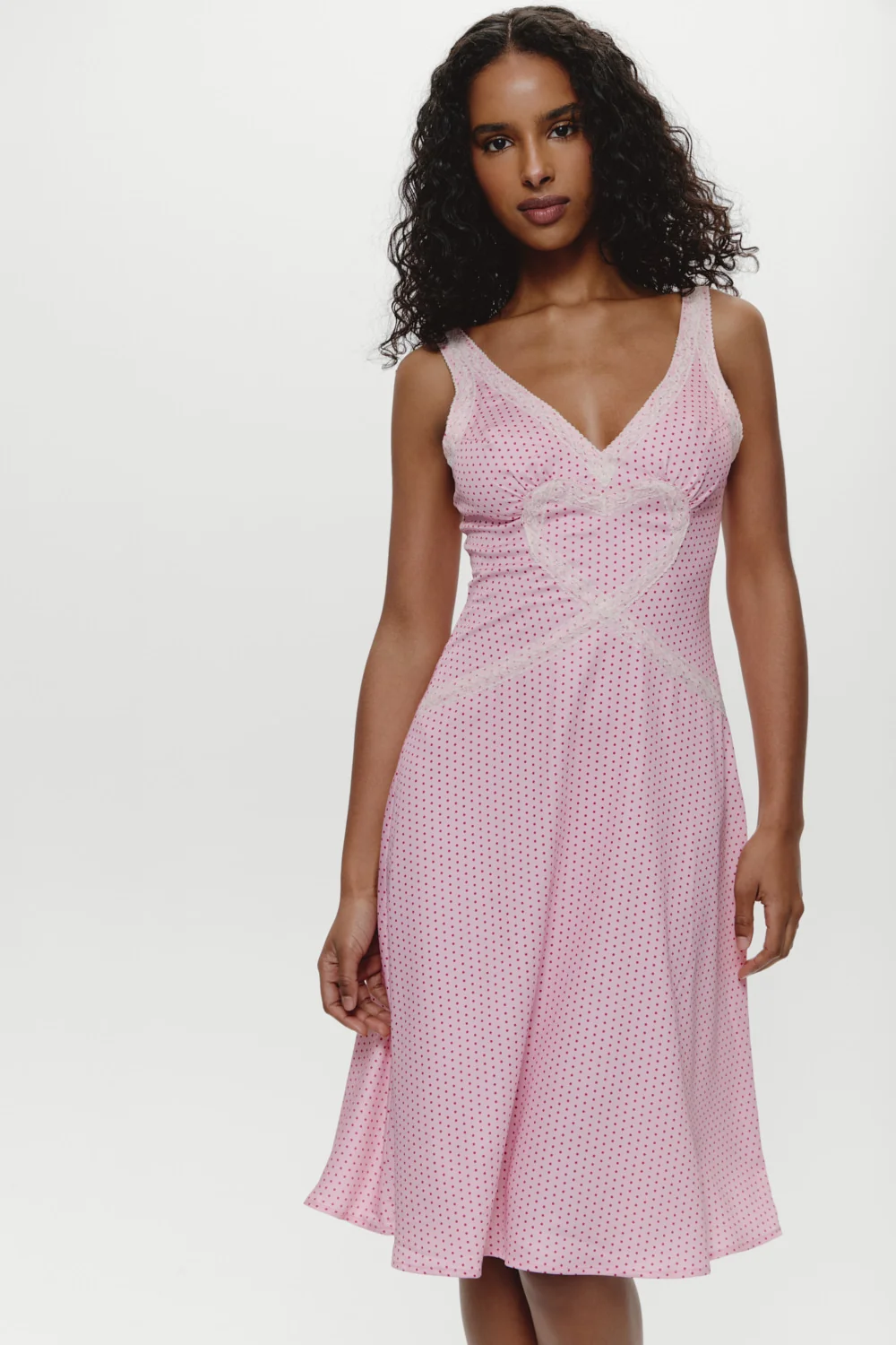 Memory Lane Satin Midi Dress - Love Drop