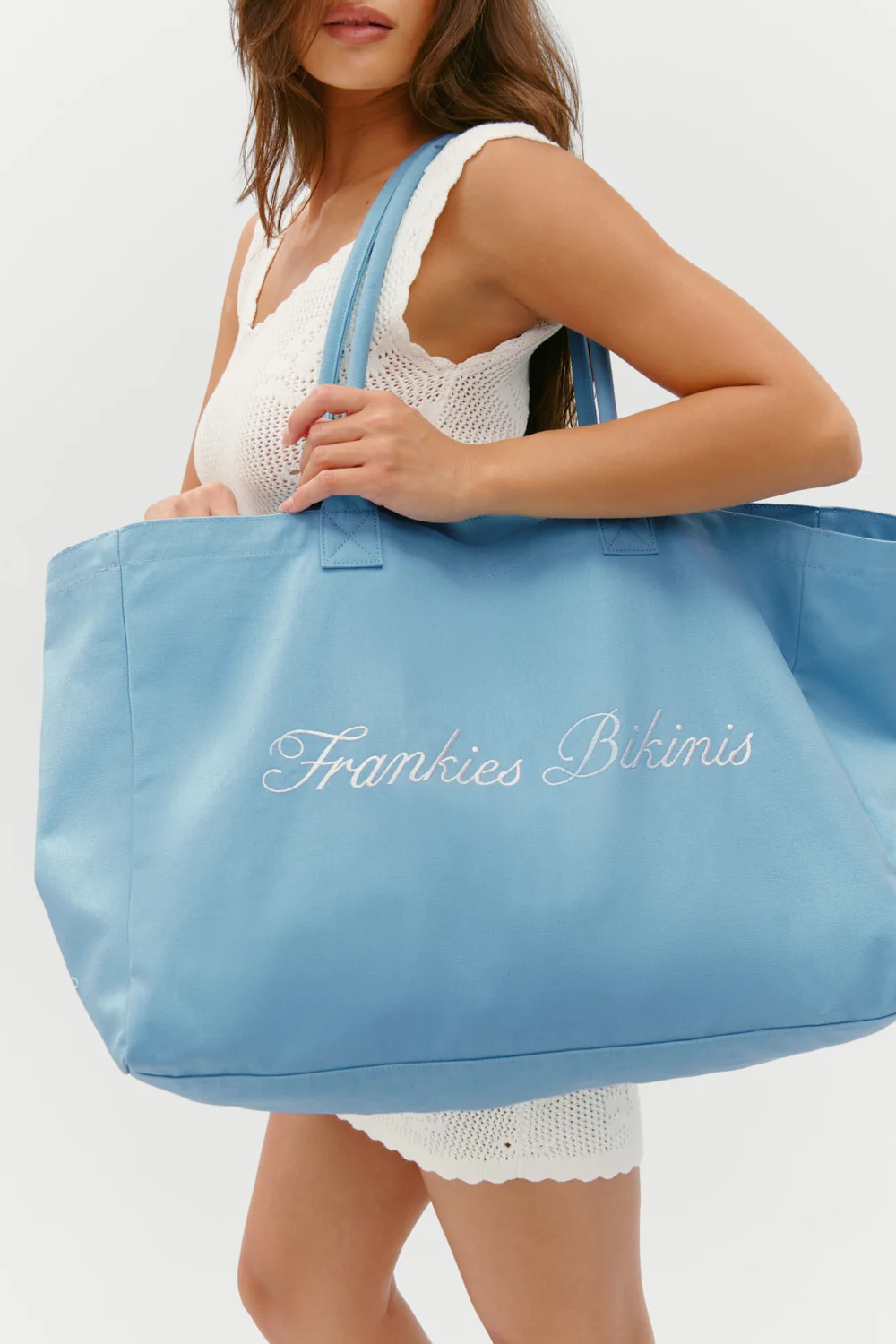 Oversized Canvas Tote Bag - Seaside