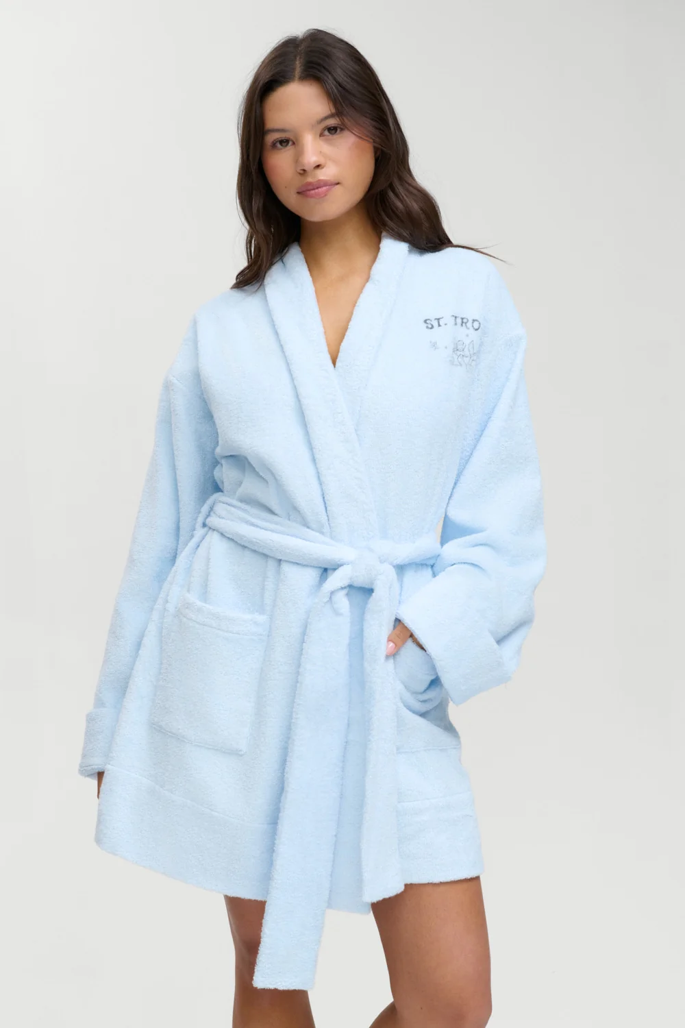 Poolside Terry Robe - French Riviera