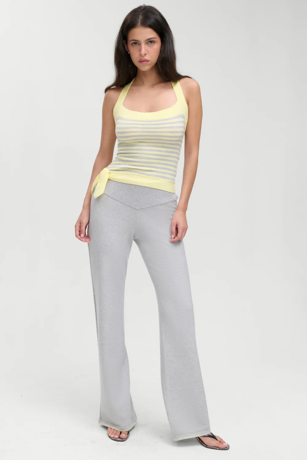 Quinn Knit Halter Top - Echo Stripe