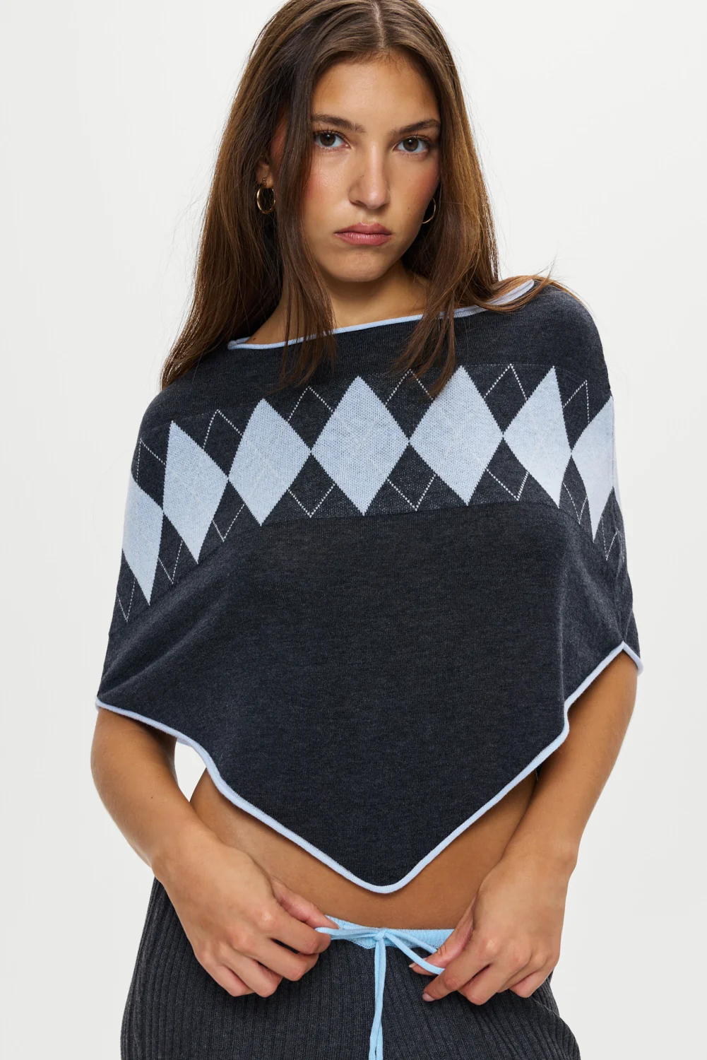 Scout Knit Poncho - Stone