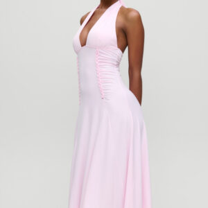 x Devon Lee Carlson Secret Jersey Midi Dress - Ballerina