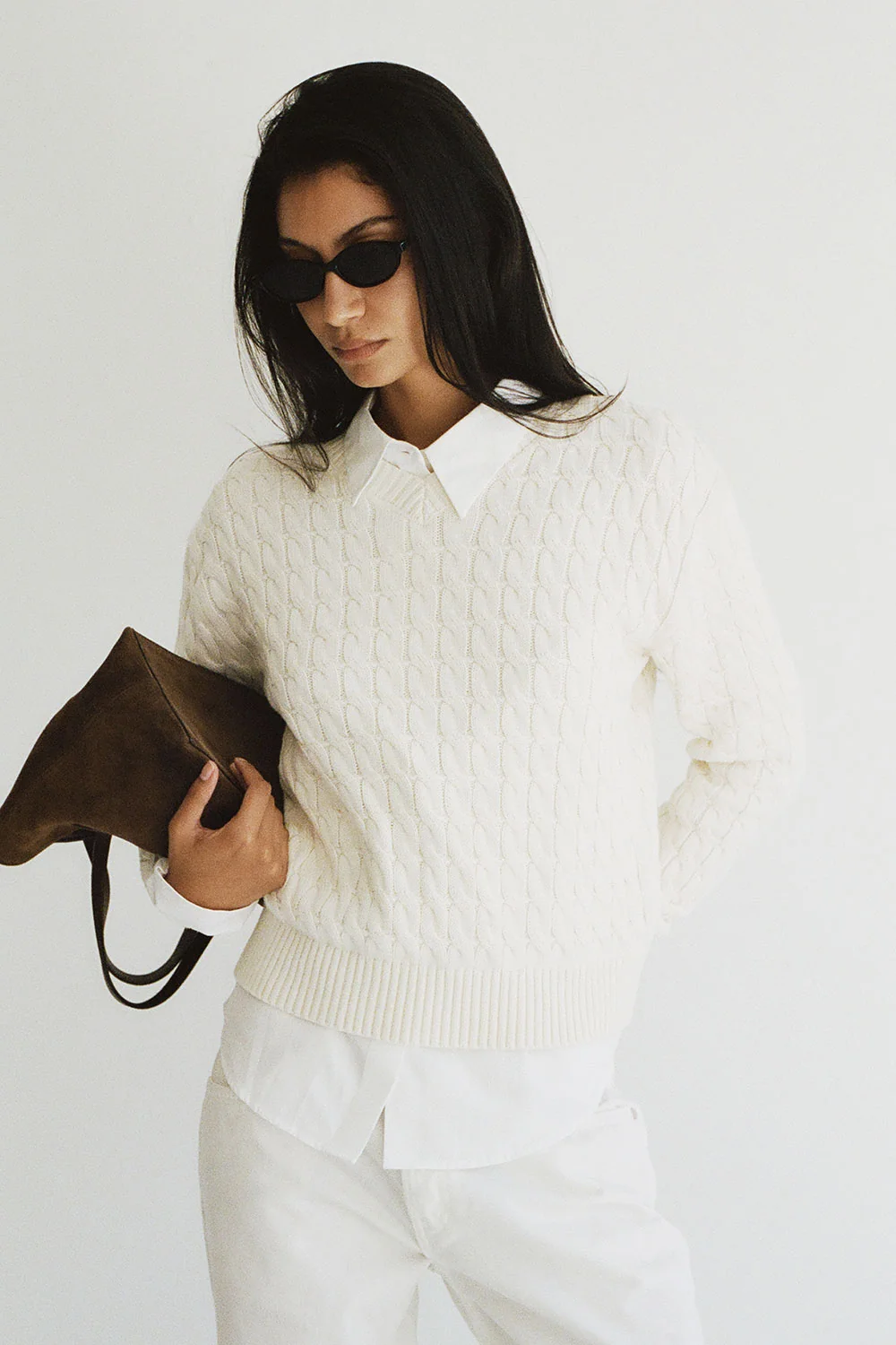 Prince Cable Knit Sweater - Honeymoon
